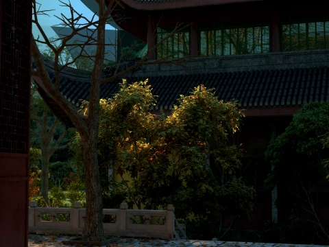 Temple 3D Model