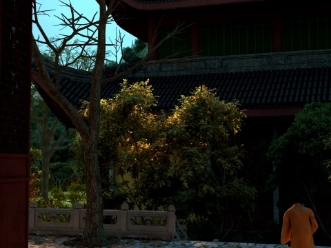 Temple 3D Model