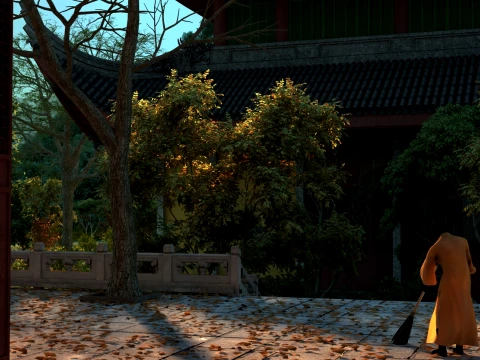 Temple 3D Model