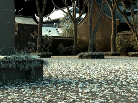 Temple 3D Model