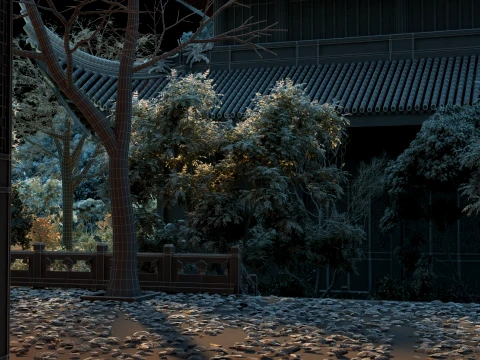 Temple 3D Model