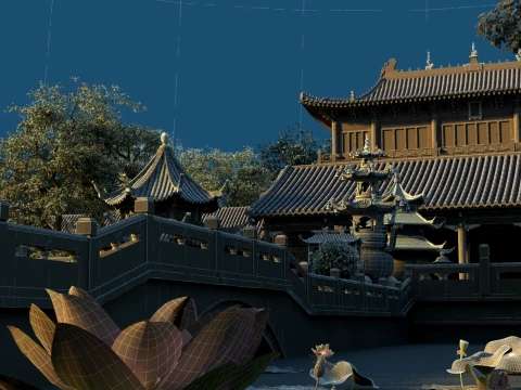 Temple 3D Model