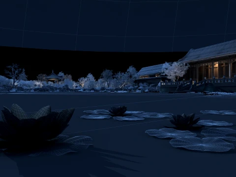 Ancient palace 3D Model
