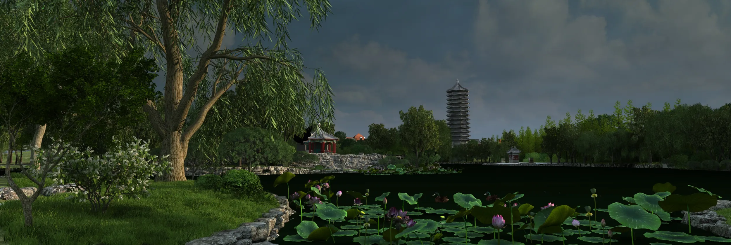 Garden Spring 3D Model .c4d .max .obj .3ds .fbx .stl .blend 