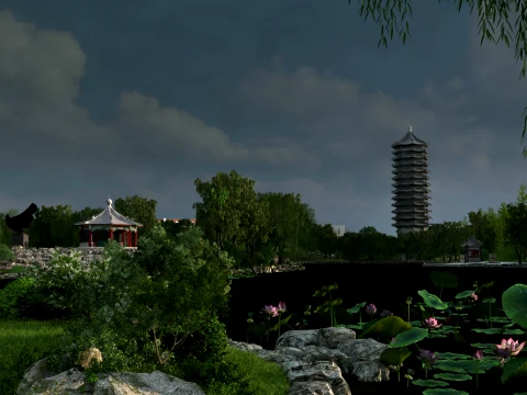 Garden Spring 3D Model