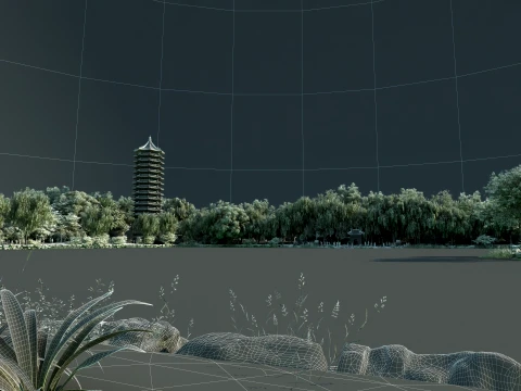 Garden 3D Model