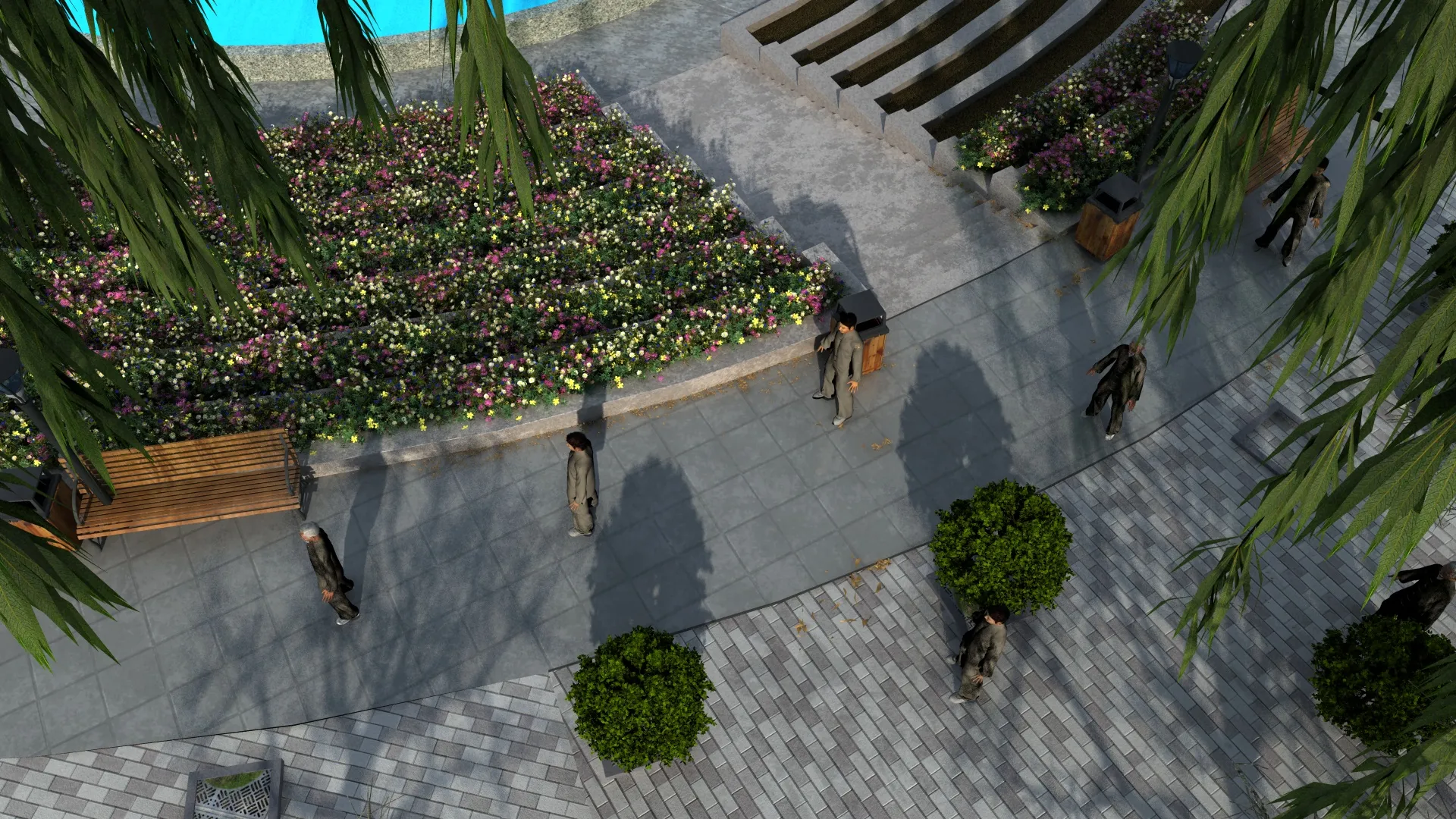 Park 3D Model .c4d .max .obj .3ds .fbx .stl .blend 