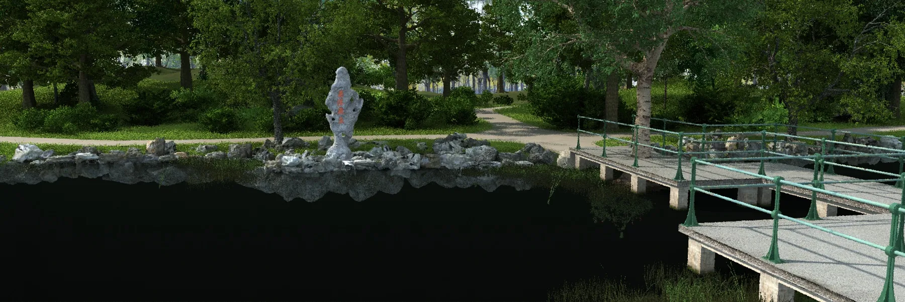 Park 3D Model .c4d .max .obj .3ds .fbx .stl .blend