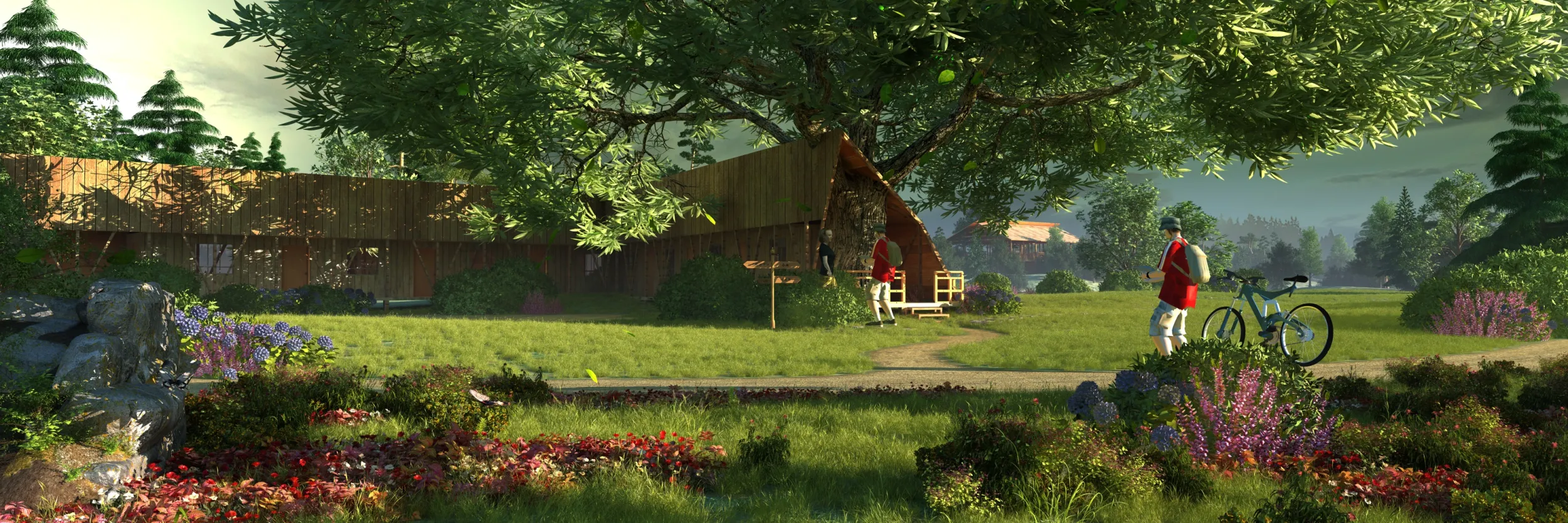 Park 3D Model .c4d .max .obj .3ds .fbx .stl .blend