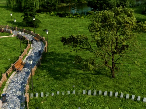 Park 3D Model
