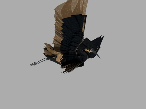 Egret 3D Model