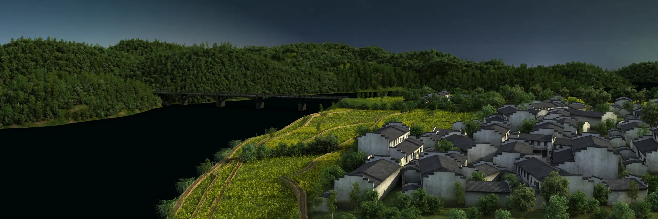 Countryside 3D Model .c4d .max .obj .3ds .fbx .stl .blend