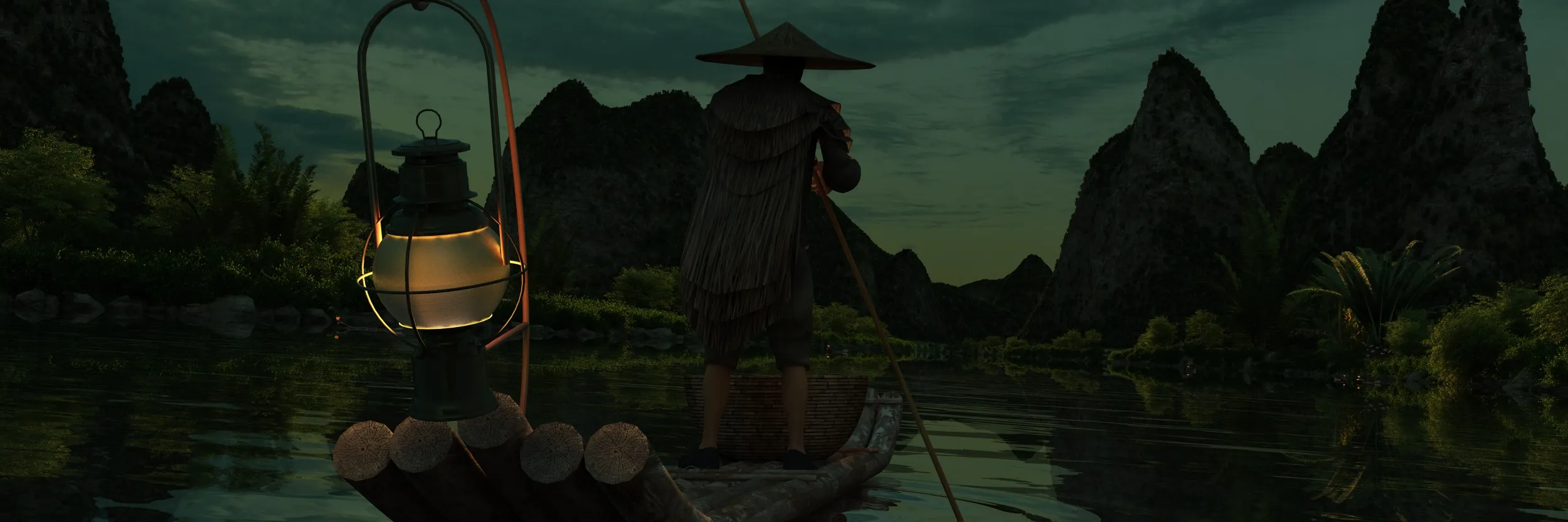 Li River 3D Model .c4d .max .obj .3ds .fbx .stl .blend