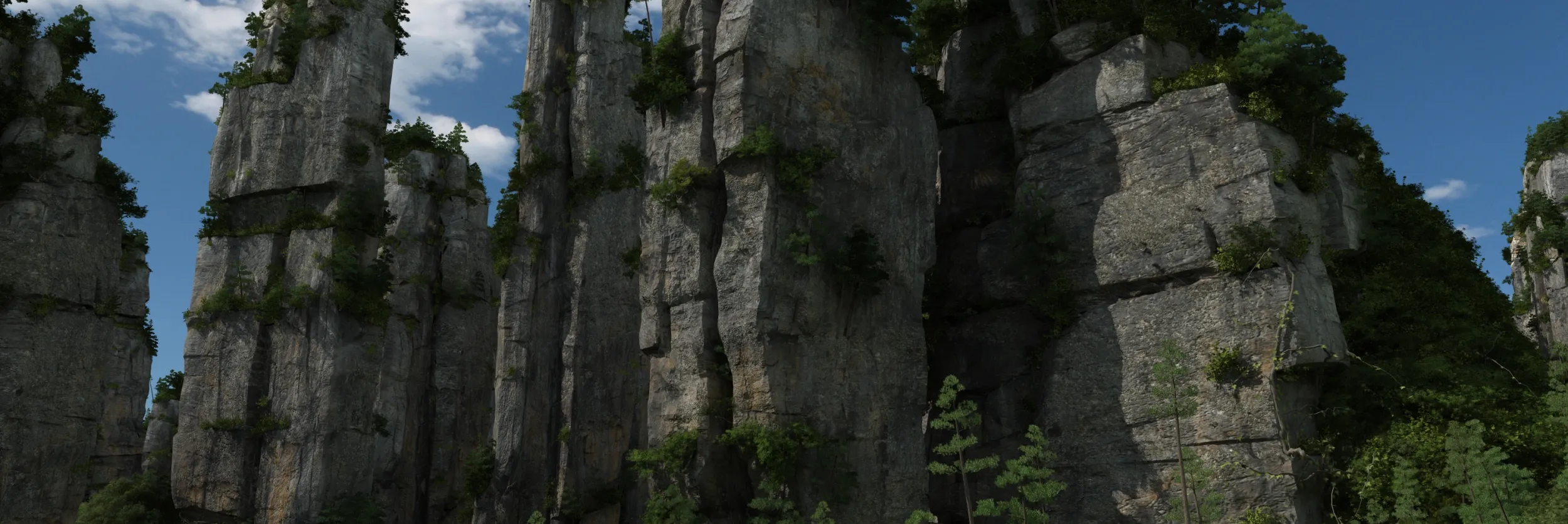 Stone Forest 3D Model .c4d .max .obj .3ds .fbx .stl .blend 