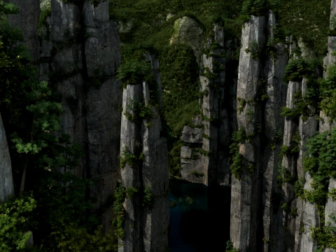 Stone Forest 3D Model