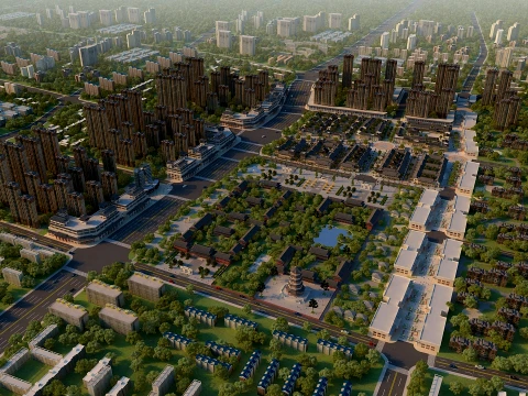 Urban architecture 3D Model