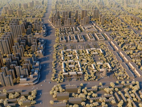 Urban architecture 3D Model