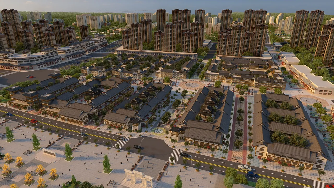 Urban architecture 3D Model .c4d .max .obj .3ds .fbx .stl .blend 
