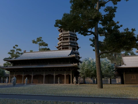 Temple 3D Model
