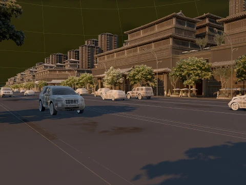 Urban architecture 3D Model