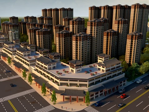Urban architecture 3D Model