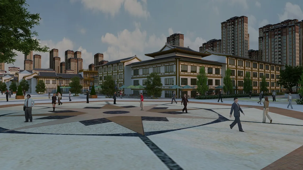 Urban architecture 3D Model .c4d .max .obj .3ds .fbx .stl .blend 