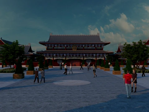 Temple 3D Model