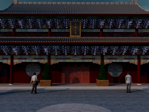 Temple 3D Model