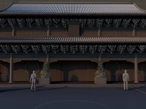 Temple 3D Model