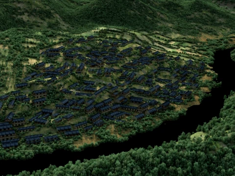Ancient town 3D Model