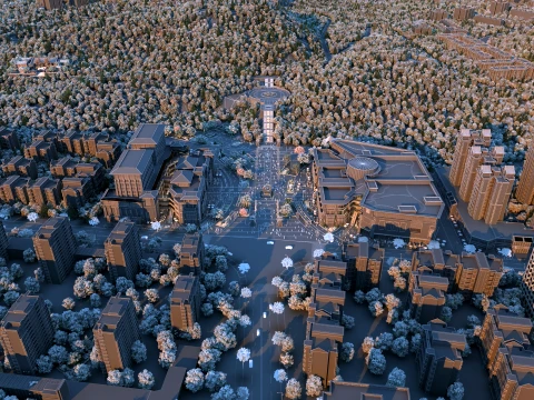 Urban architecture 3D Model