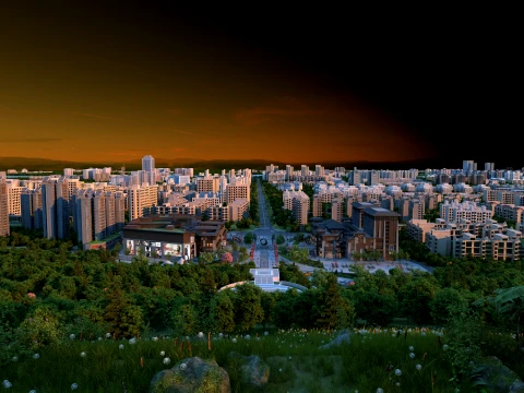 Urban architecture 3D Model