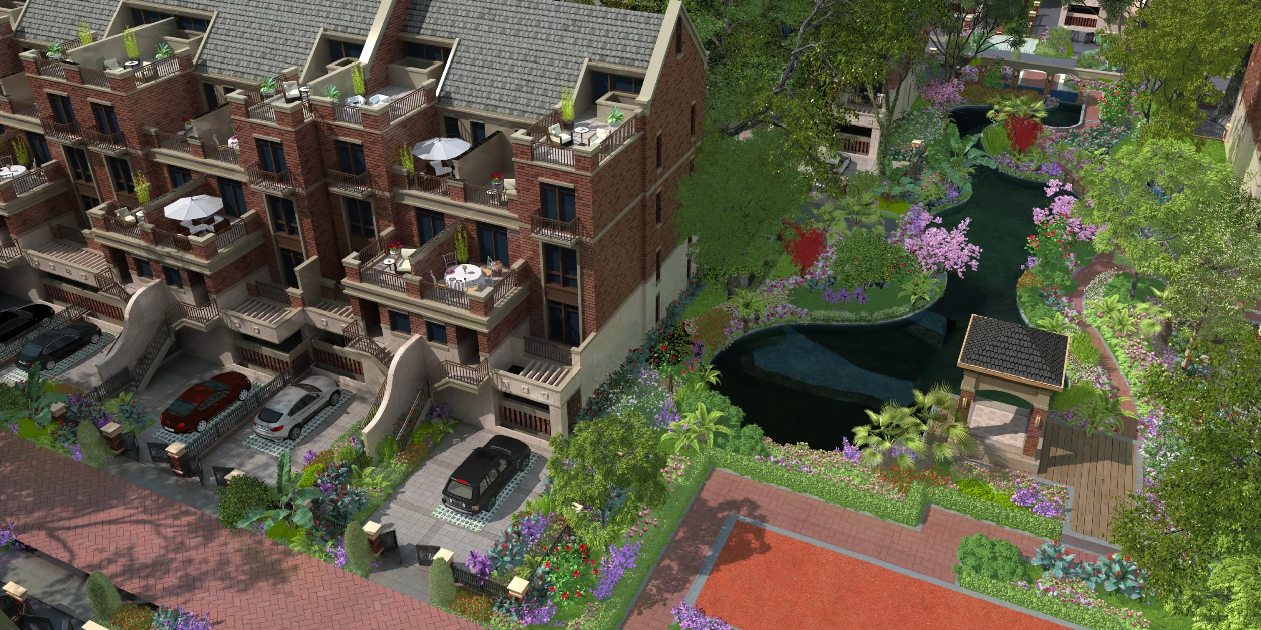 Urban architecture 3D Model .c4d .max .obj .3ds .fbx .stl .blend 