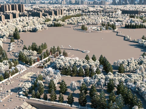City park 3D Model