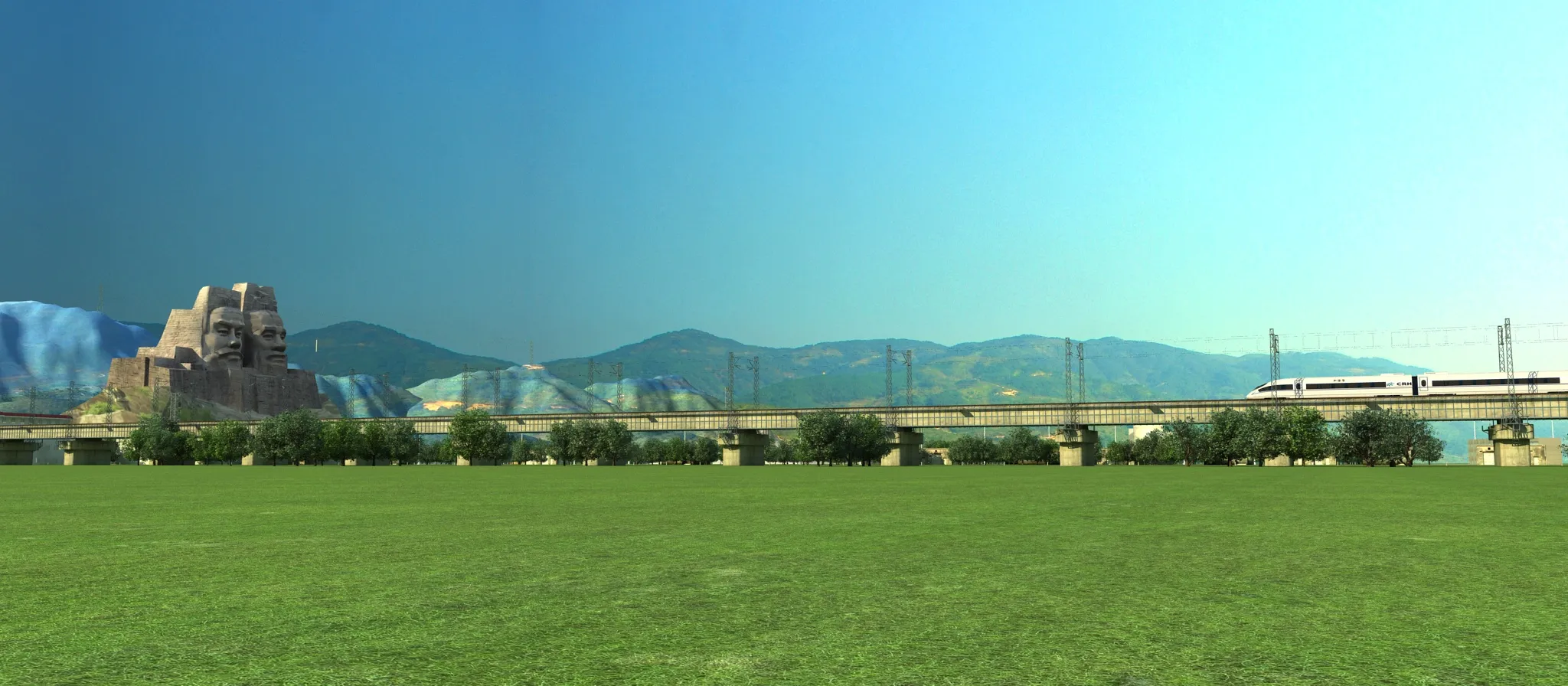 Train 3D Model .c4d .max .obj .3ds .fbx .stl .blend