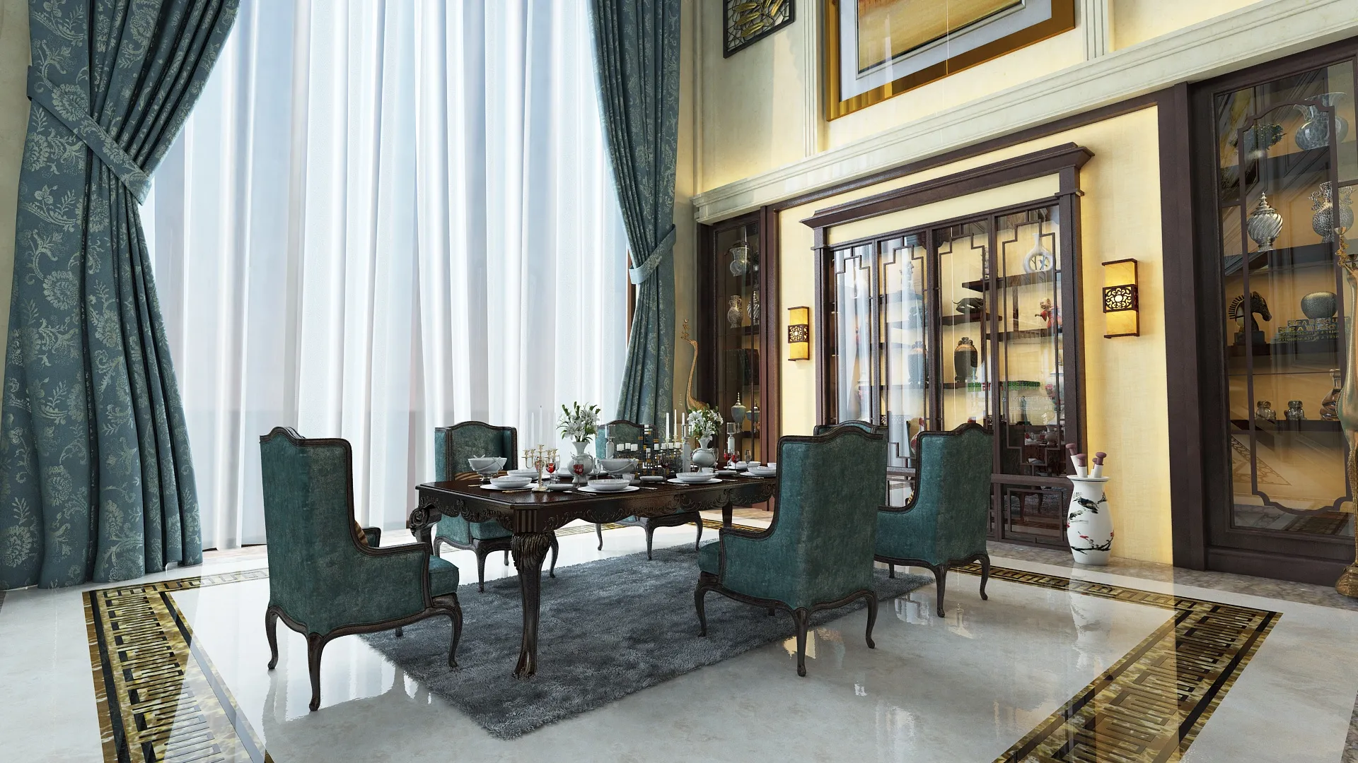 Living room 3D Model .c4d .max .obj .3ds .fbx .stl .blend 
