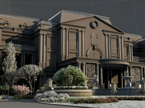 Villa 3D Model