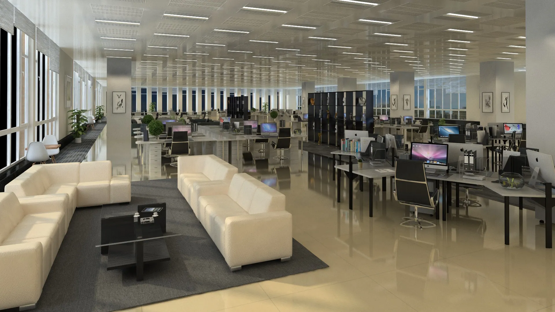 Office building 3D Model .c4d .max .obj .3ds .fbx .stl .blend 