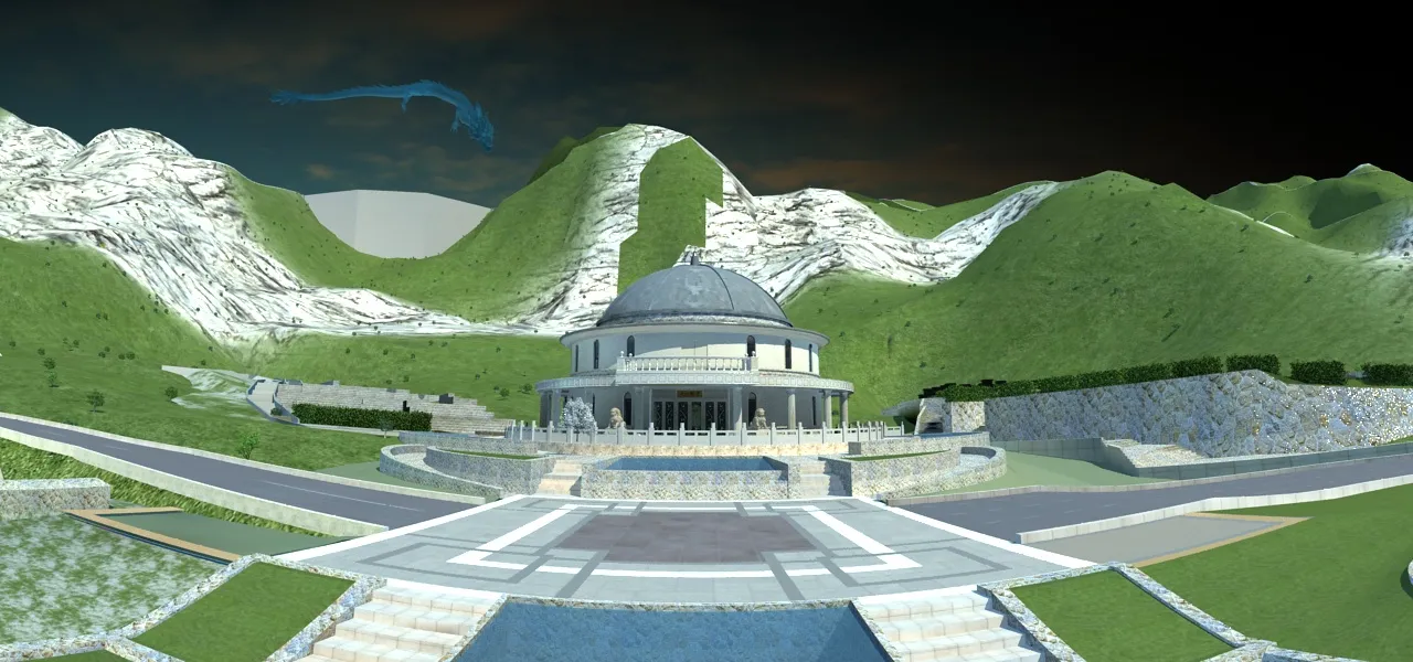 Jiugong Mountain 3D Model .c4d .max .obj .3ds .fbx .stl .blend 