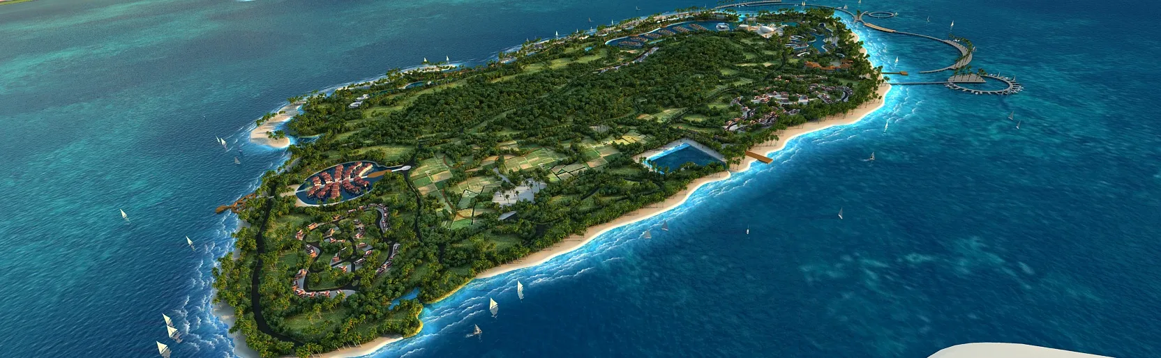 Island 3D Model .c4d .max .obj .3ds .fbx .stl .blend 