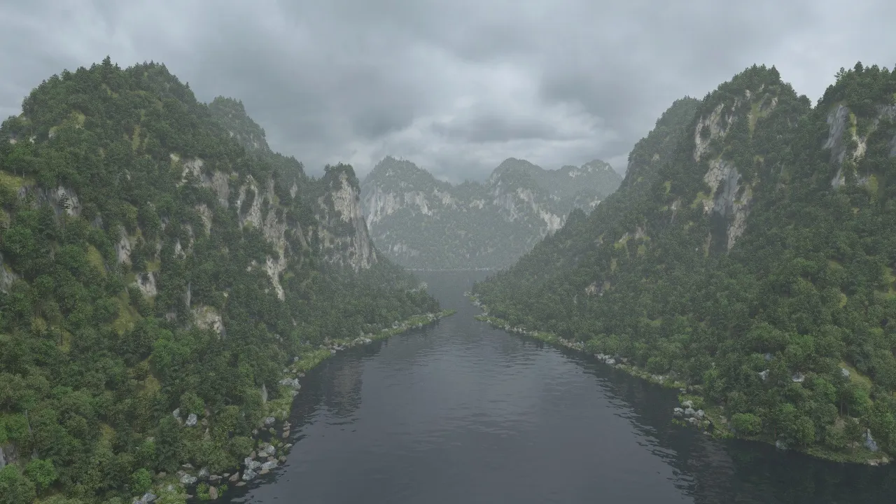Mountain 3D Model .c4d .max .obj .3ds .fbx .stl .blend