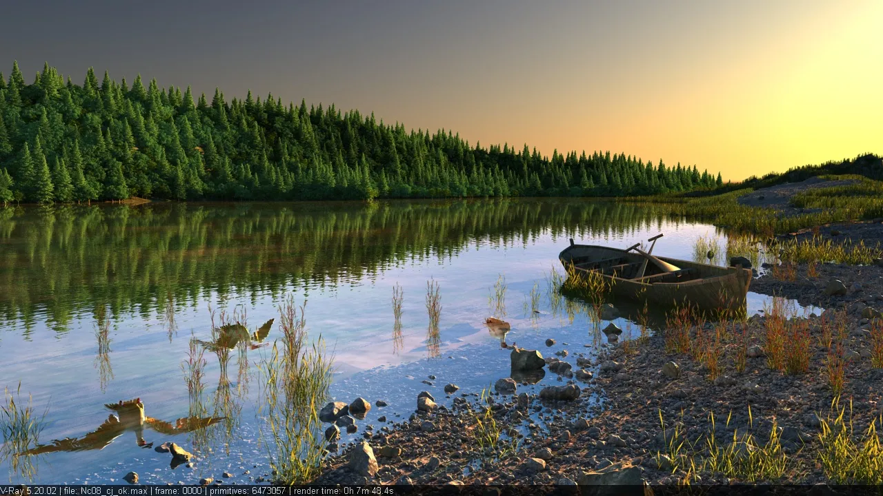 Riverside 3D Model .c4d .max .obj .3ds .fbx .stl .blend