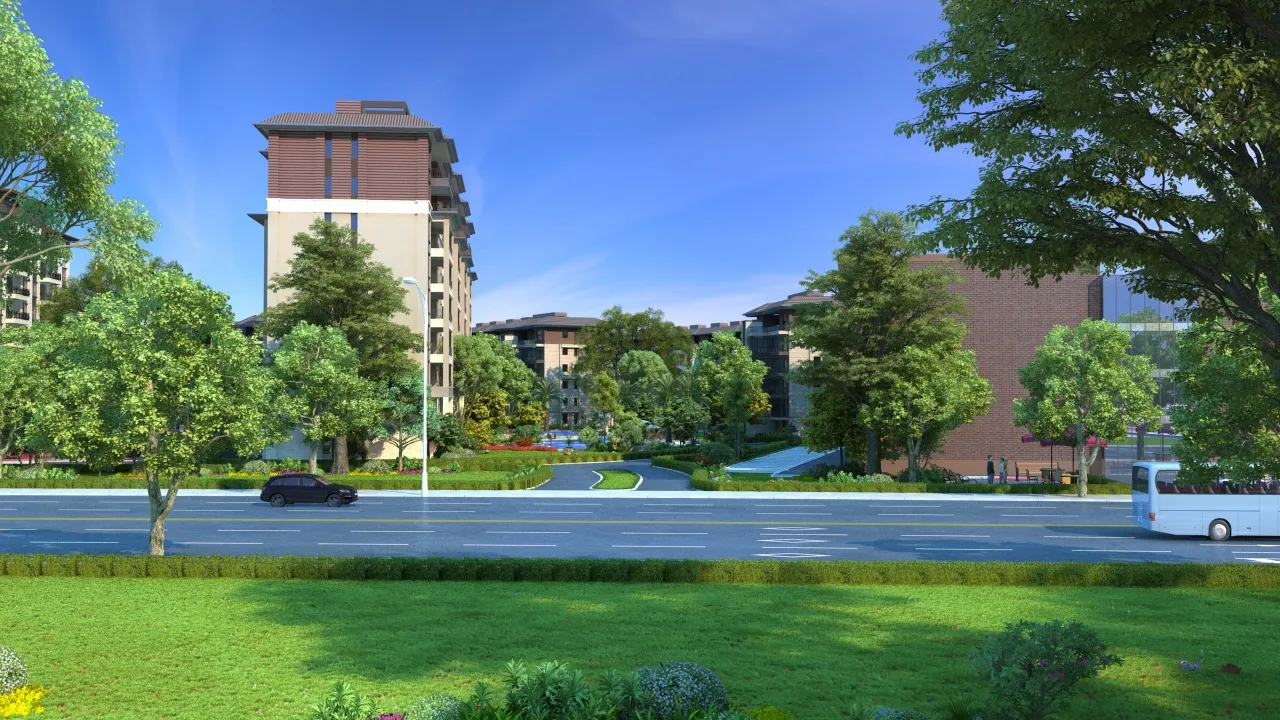 Urban architecture 3D Model .c4d .max .obj .3ds .fbx .stl .blend 