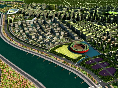 Urban greening 3D Model