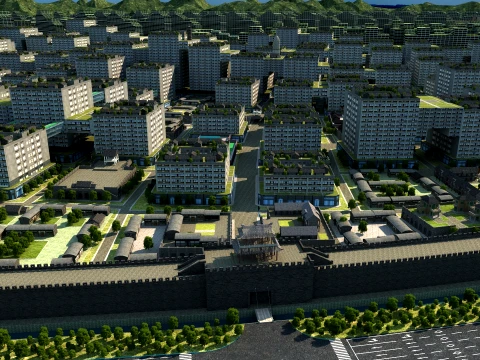 Urban greening 3D Model