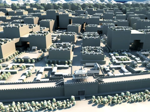 Urban greening 3D Model