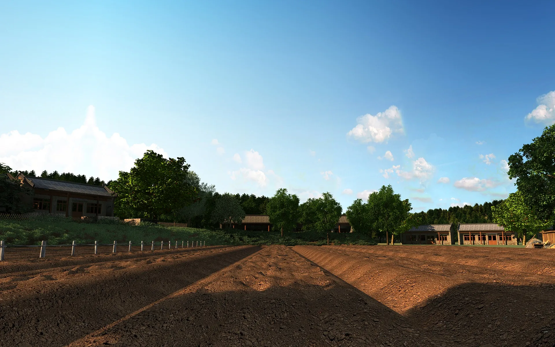Farmland 3D Model .c4d .max .obj .3ds .fbx .stl .blend 