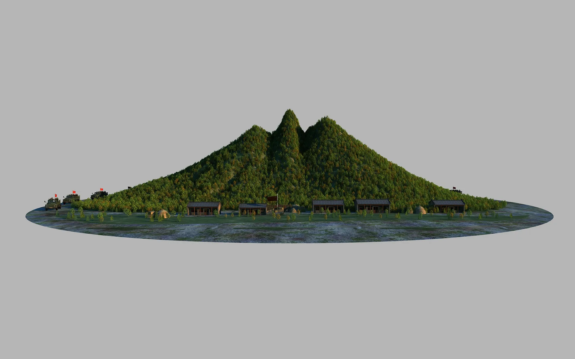 Motorcade 3D Model .c4d .max .obj .3ds .fbx .stl .blend 