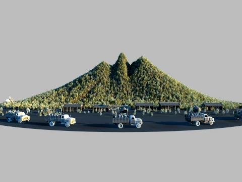 Motorcade 3D Model