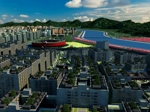 Urban architecture 3D Model